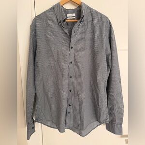 Pedro Del Hierro Sport Men's Blue Patterned Shirt (slim fit)